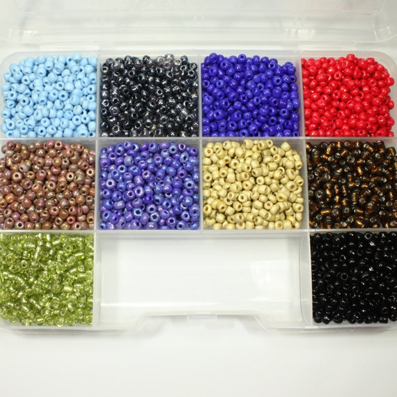 6/0 seed beads seed bead kit/set seed beads 10 colors 6/0