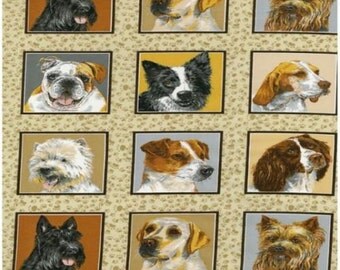 Dog fabric panels | Etsy