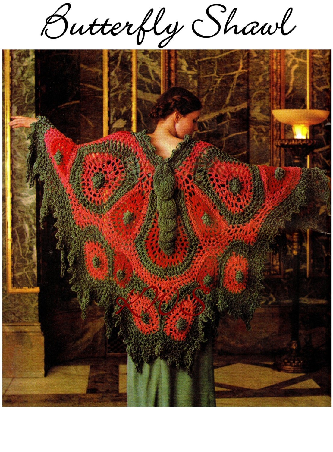 crochet pattern butterfly irish KinzieWoolShop Pattern by Crochet Shawl Crochet Pattern Crochet