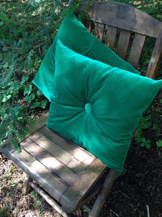 Kelly Green Square Velvet Pillows Green Velvet Pillow Set Pair   Il 570xN.777524932 Sxoy 