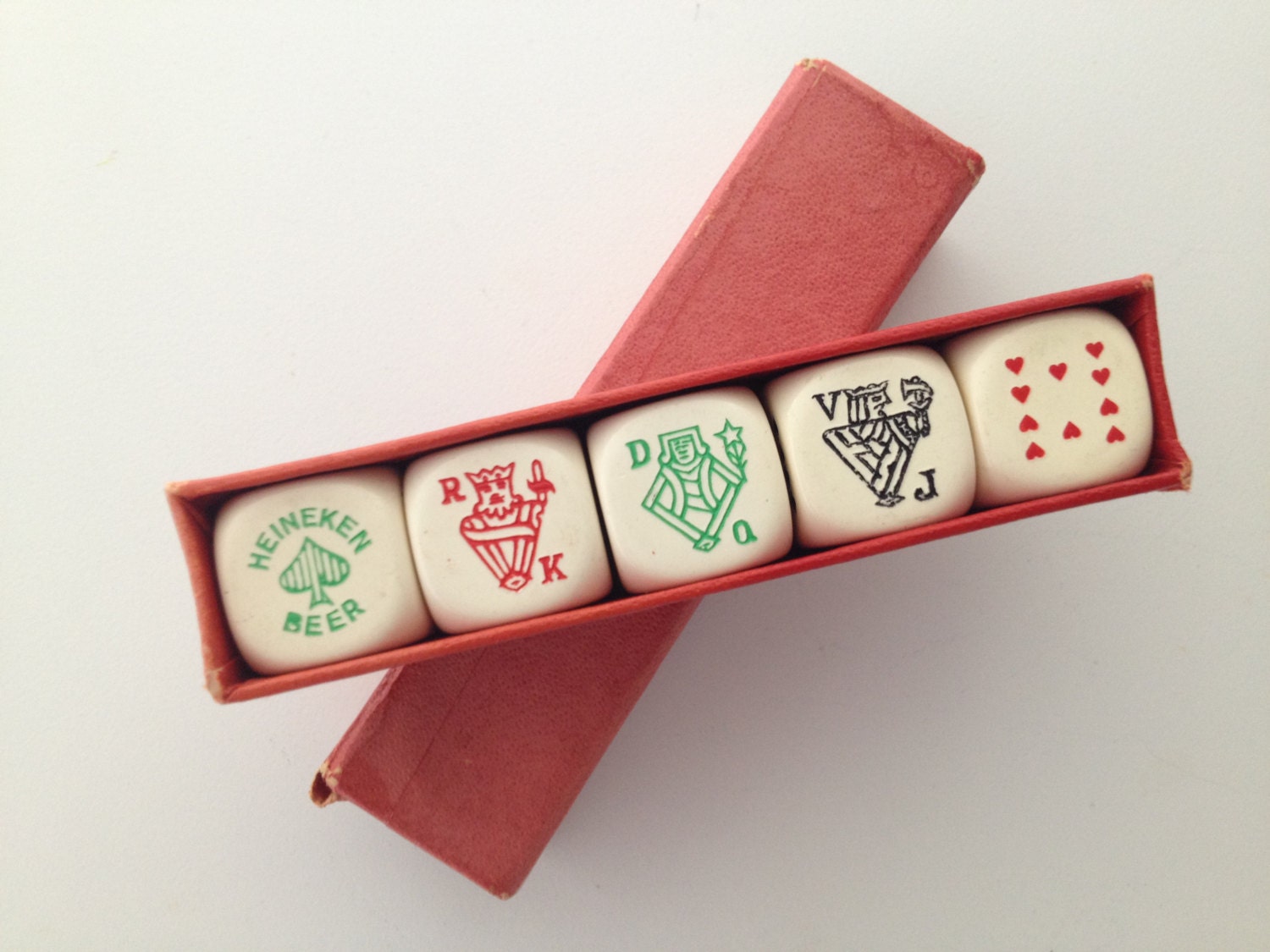 vintage poker dice set