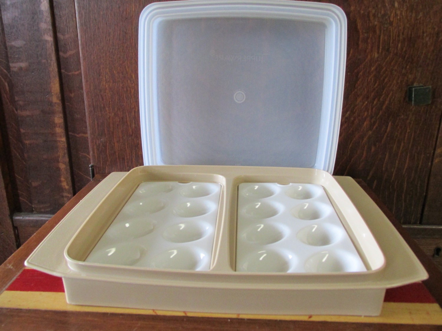 Vintage Tupperware Deviled Egg Container RESERVED by granskitchen