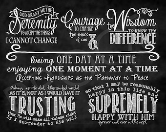 ChalkTypography - The Serenity Prayer (full version)