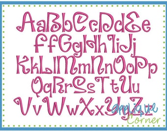 INSTANT DOWLOAD 1055 Cake Pops Font bx, dst and pes only digital design for embroidery machine by Applique Corner