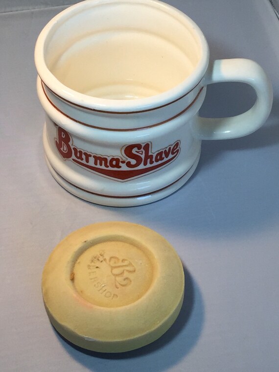 Vintage Burma Shave Shaving Mug and Soap MSR by PeacePinesStudio