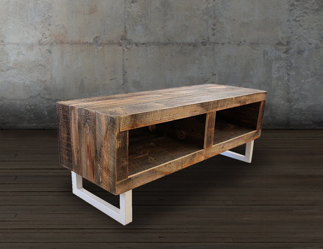 Reclaimed Wood Media Console by AtlasWoodCo on Etsy