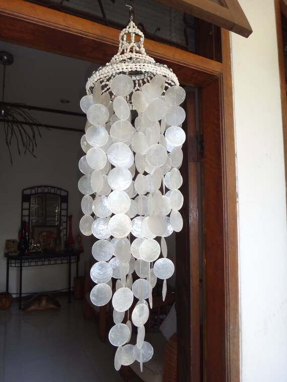 Nassa Capiz Shells Wind Chime Garden Decor Beach Wedding Nassa Capiz Shells Wind Chime Garden Decor Beach Wedding 31