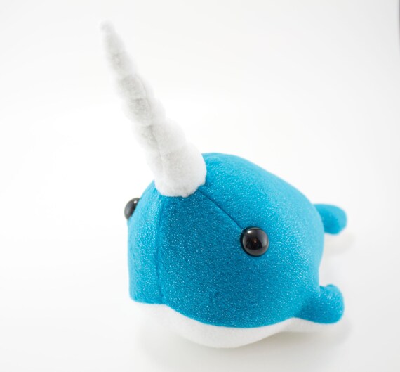 blue narwhal stuffed animal