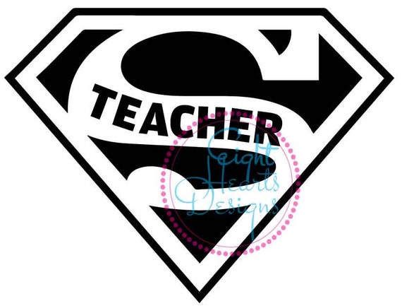 Super Hero Teacher - 2 Designs SVG / Studio - from EightHeartDesigns on ...