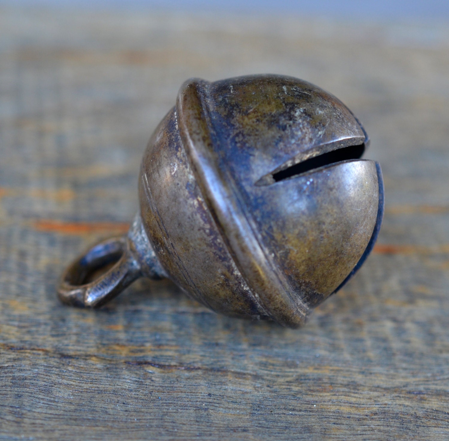 Antique Indian brass cow bell rustic vintage gypsy by Faerymother