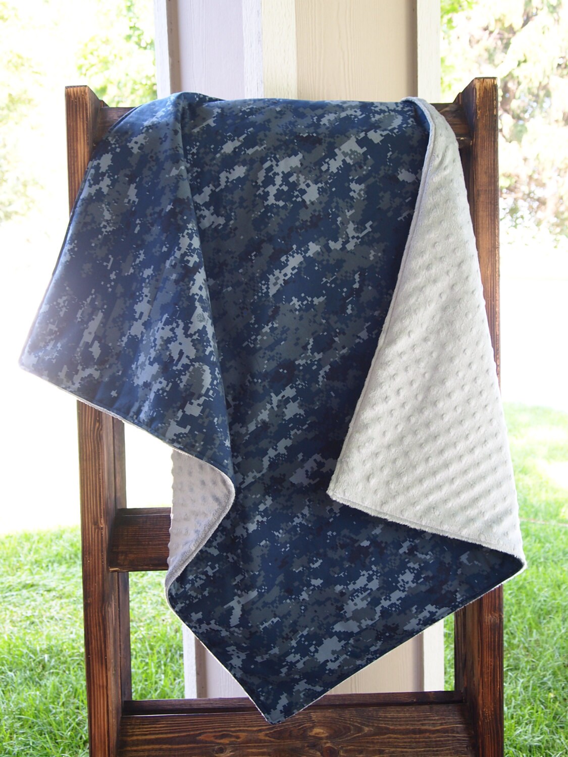 U.S. Navy NWU Military baby blanket