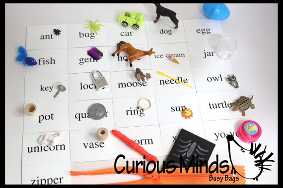 Alphabet Objects Beginning Letter Sounds by CuriousMindsBusyBags