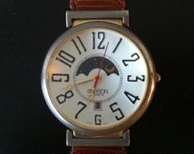 Vintage Women's Watch - Sasson Moon Phase Watch - Bigger Size - Quartz ...