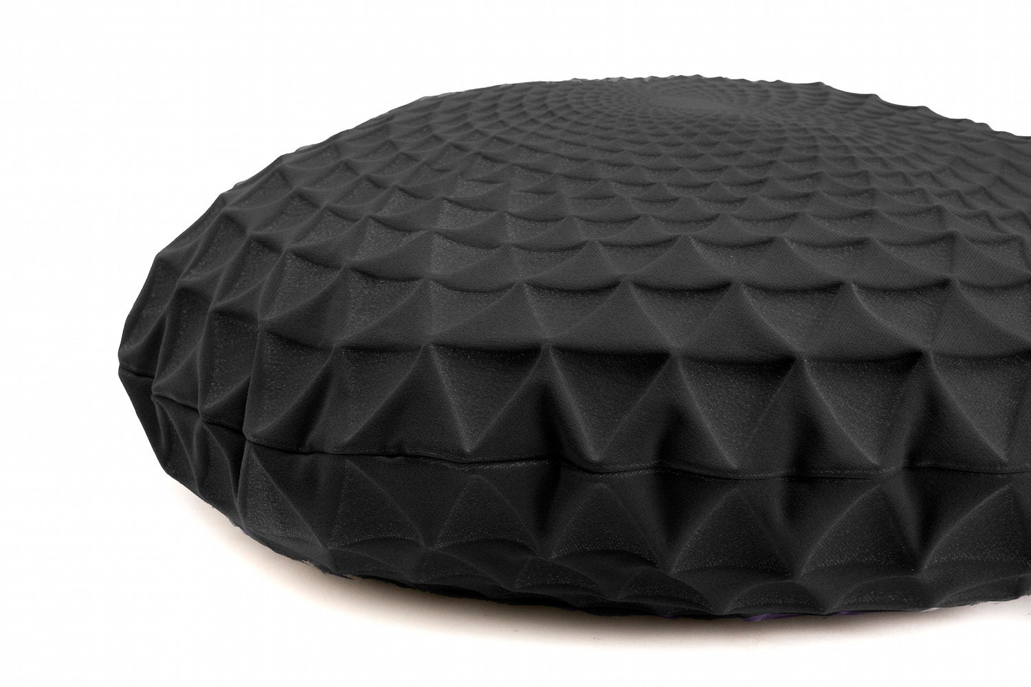 Round black pillow cover 60 cm 23.6 inch Boho chic home