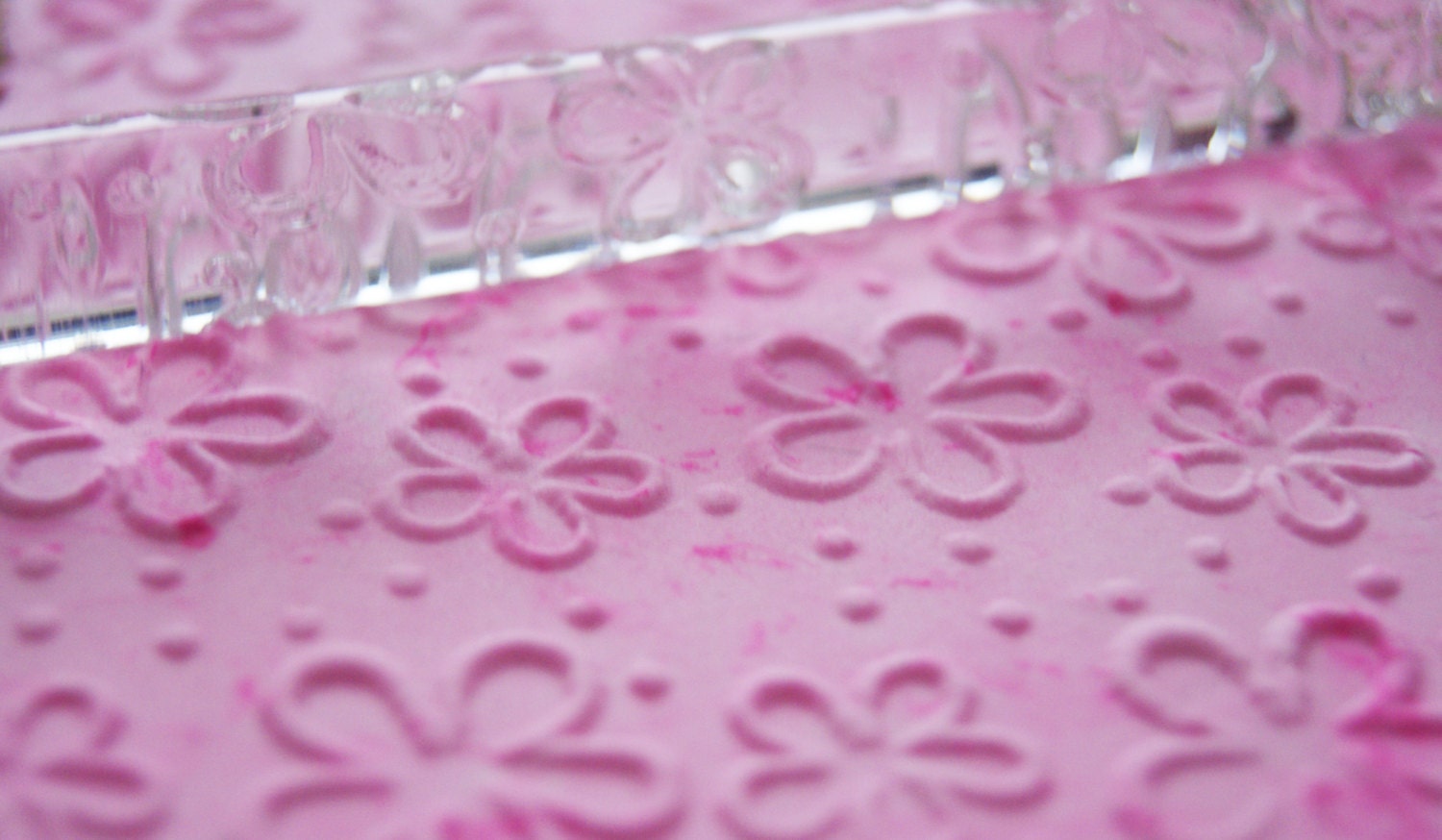 Cold Porcelain Polymer Clay Embossing Acrylic by