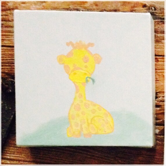 Nursery artwork Acrylic Painting Baby Nursery Art