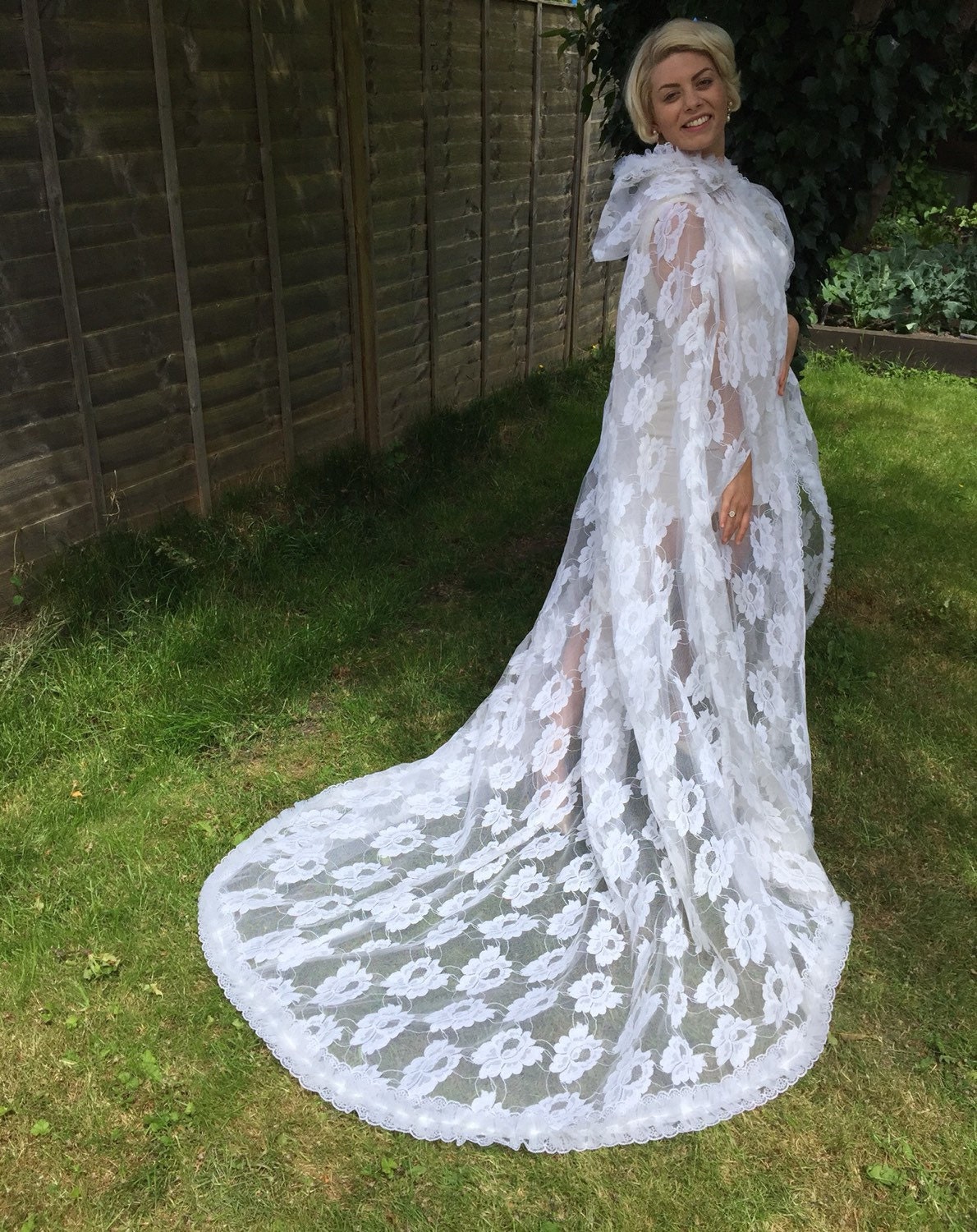 Lace wedding cape information