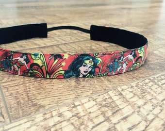 Wonder Woman headband. wonder woman accessories, cross fit headband, women's wonder woman headband, girls wonder woman, wonder woman gift