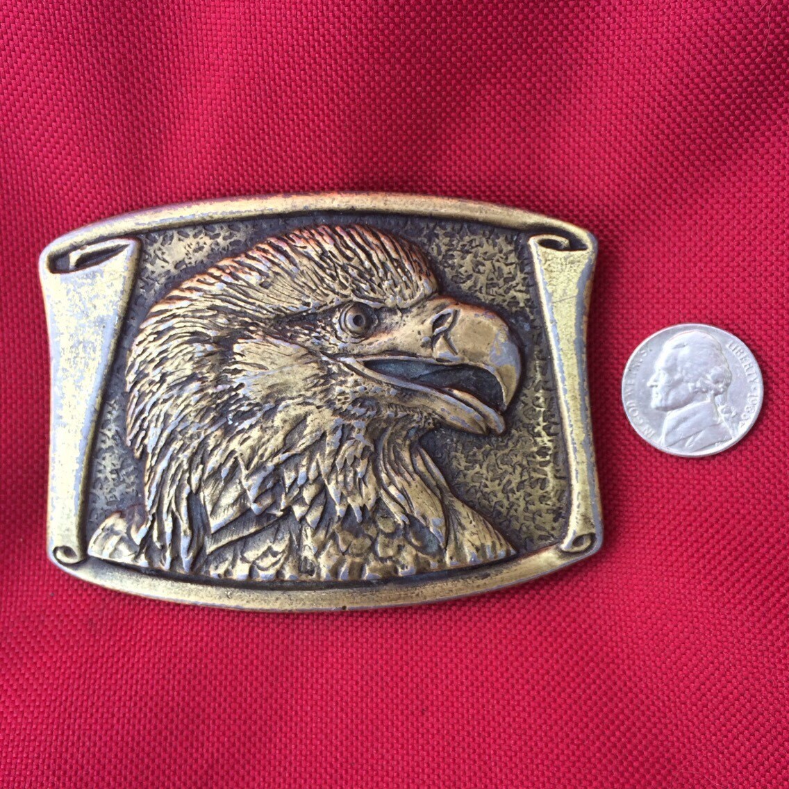 Awesome Brass Eagle Belt Buckle. SALE