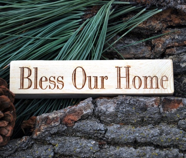 Items similar to Bless Our Home sign on Etsy