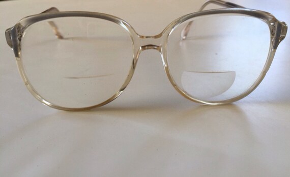 70s Eyeglasses Big Lens Optical Eye Frames by LosAngelesEstate