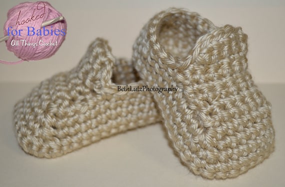 Size 3-6 Months Handmade Crochet Baby Shoes baby boy booties