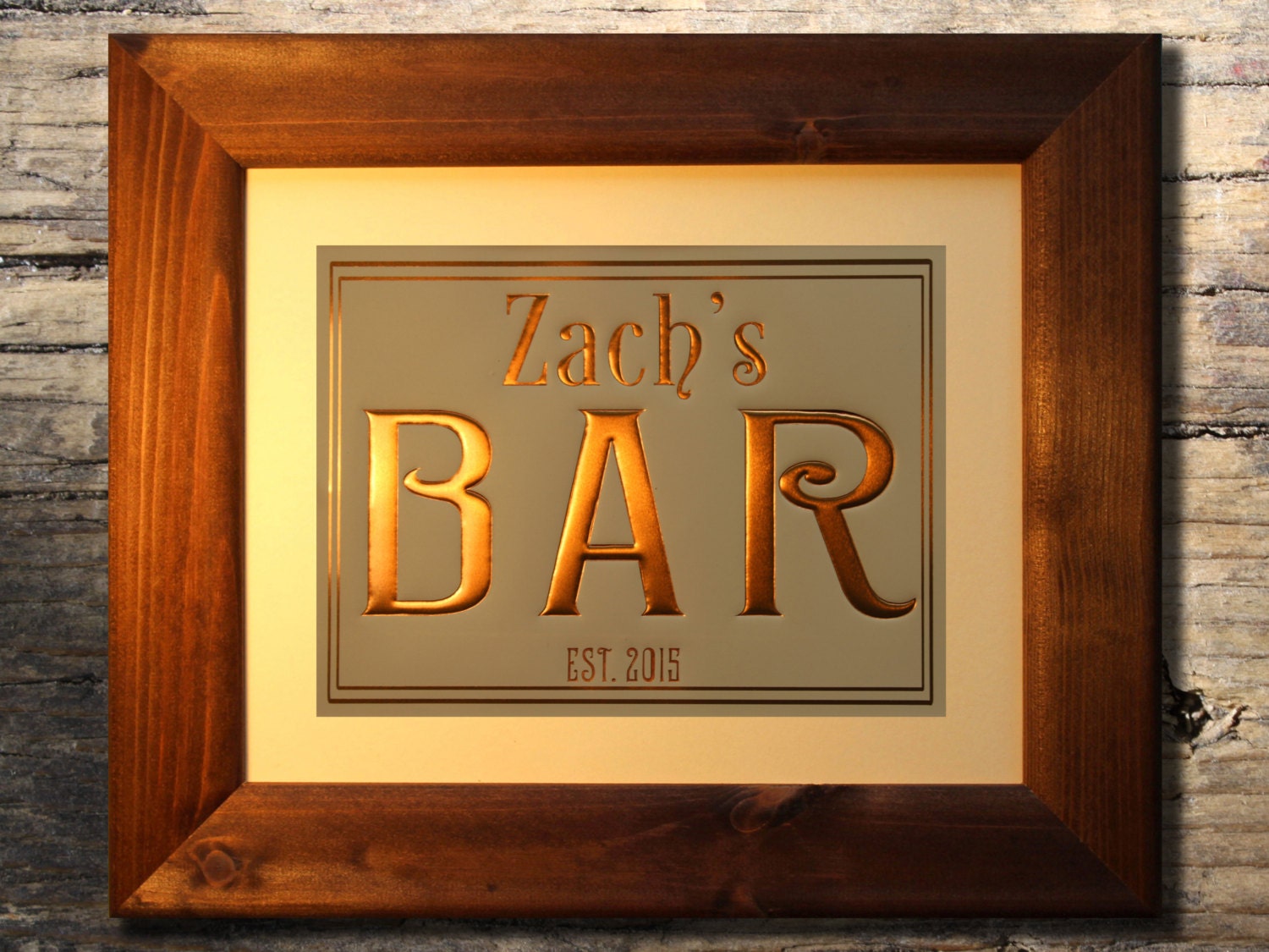 BAR SIGN Custom Bar Sign Personalized Bar Signs Home Bar