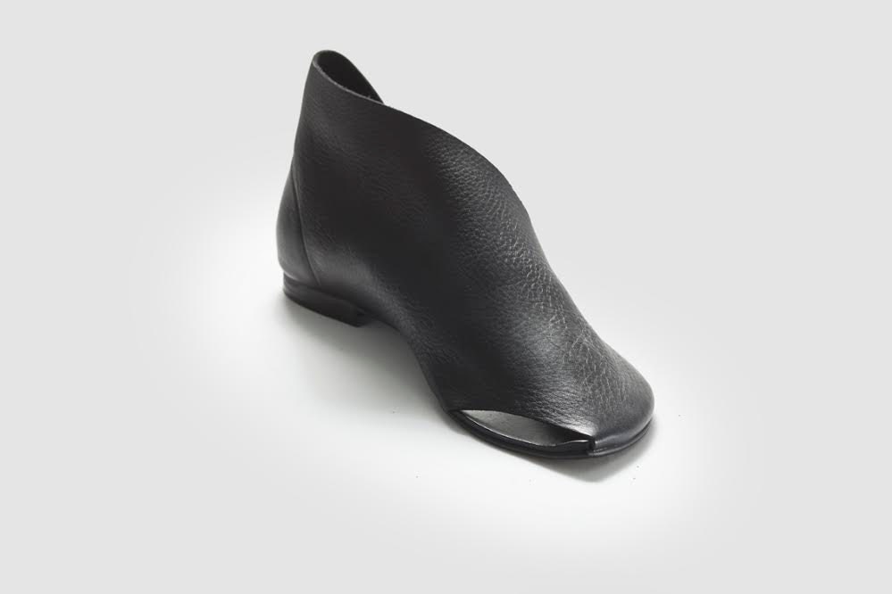 women shoes leather shoes israel shoes black flats by UnaUnaShoes