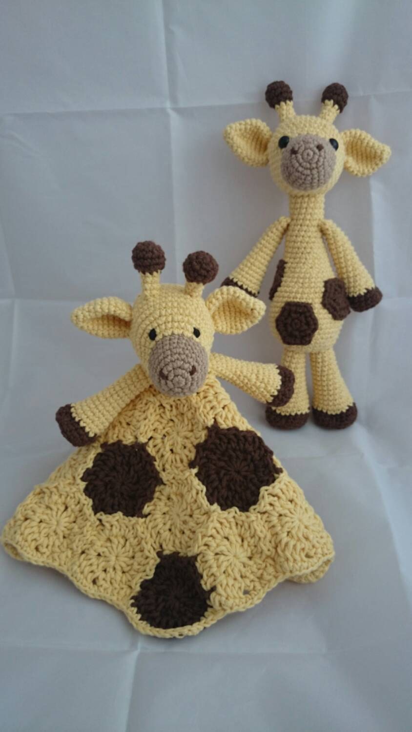 Giraffe Security Blanket and Toy Bundle 100% by IrisInspired