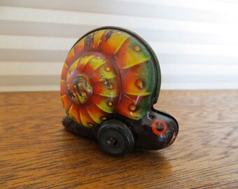 Noli the Snail, Antique German Tin Friction Toy