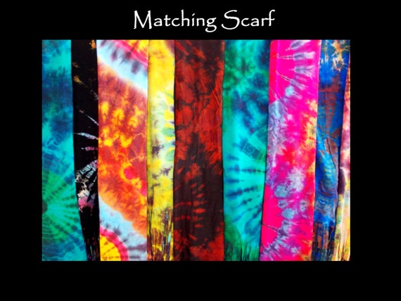 BOHO Tye Dye Scarf, pick your color!