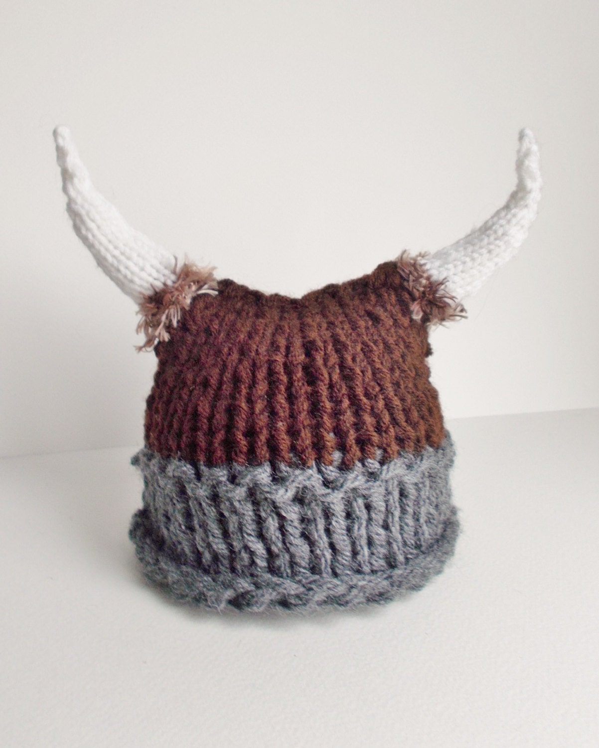 Baby Viking Hat Knitted Viking Hat Knit Viking Hat with