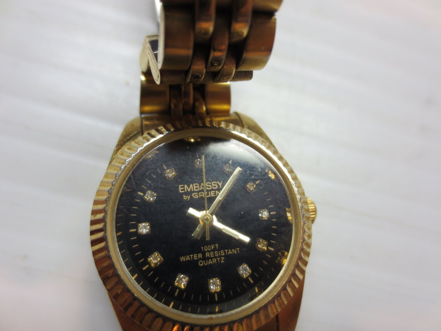 Embassy by Gruen Quartz Wrist Watch Japan Movement Water