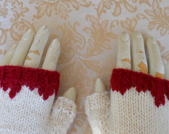 Zombie Gloves, Fingerless Gloves for the Zombie Apocalypse, Photo Prop Gloves, Zombie Costume Gloves, Halloween Costume, Geeky Gloves