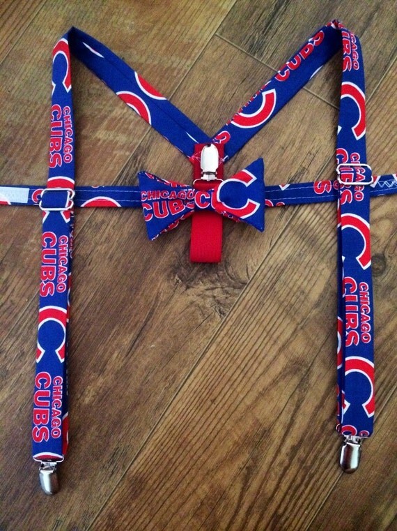 Chicago Cubs/MLB/Baseball/ boys suspenders and bow tie/Great