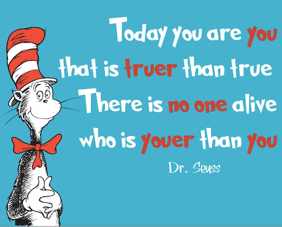 Items similar to Inspirational Quote: Today you are you, that is truer ...