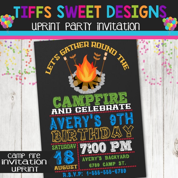 Campfire Invitations Free 7