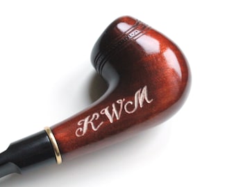Engraving of any pipe in my shop, that you choose by yourself, custom gift with your text, initial gifts