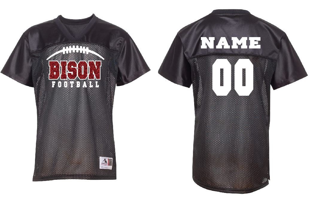 Football Jersey w Custom Team Name Name & Number with GLITTER