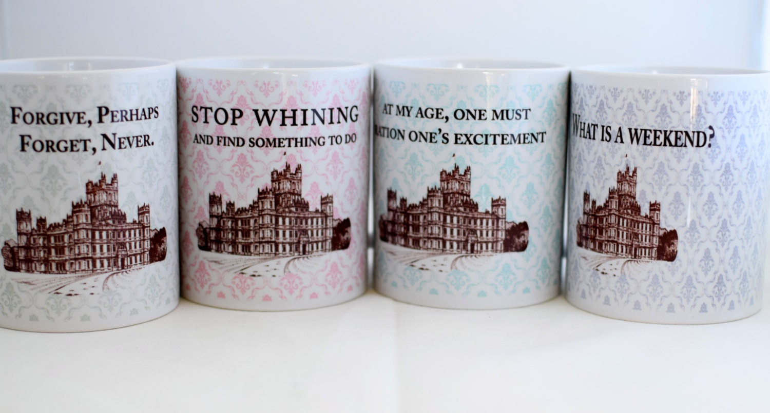 Downton Abbey Gift Mug At My Age One Must Ration