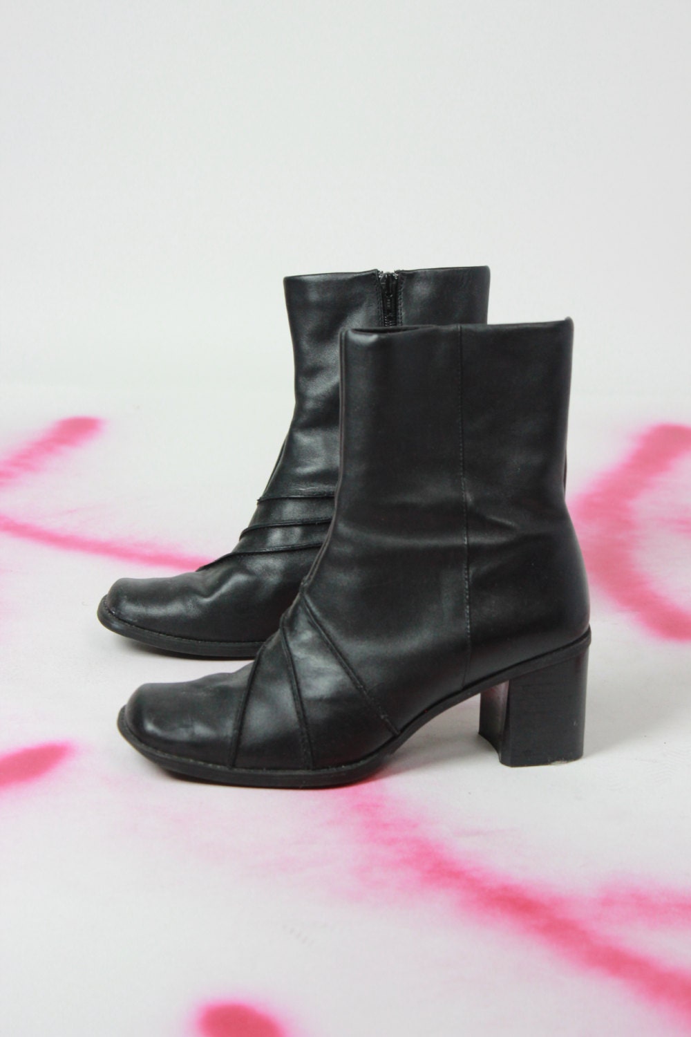 chunky heel boots 90s