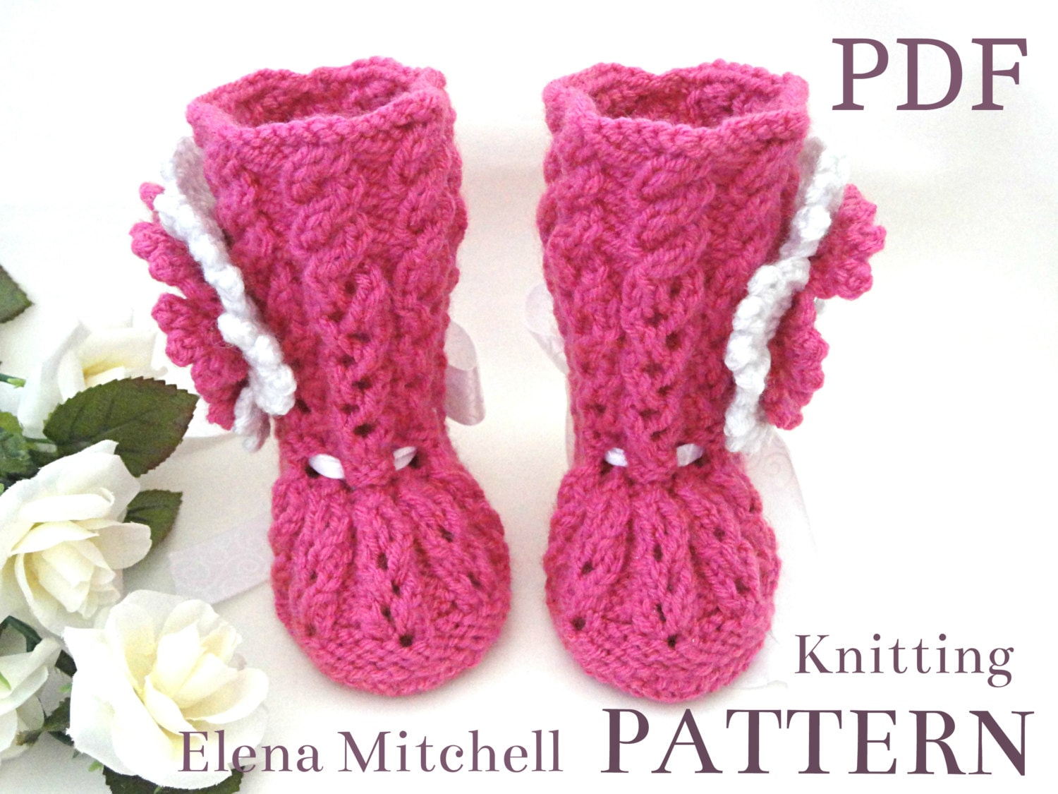 Knit Baby Girl Uggs Pattern
