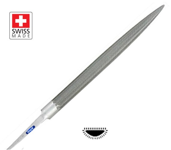 GrobetVallorbe Swiss Half Round Precision File 6