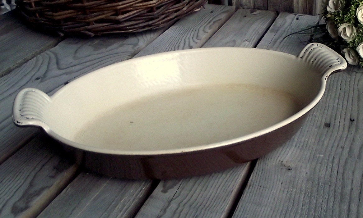 Large Oval Le Creuset Gratin Dish 28 cm 11 by MyFrenchBricABrac