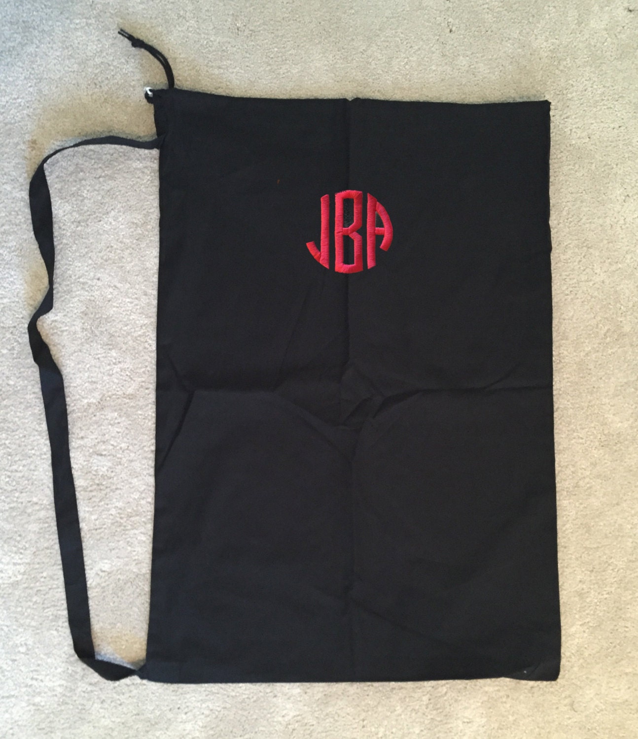 Great Monogrammed Laundry Bag Perfect For by DancingWorkbench