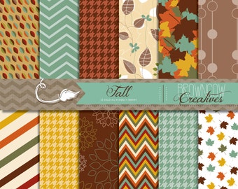 INSTANT DOWNLOAD Fall Digital Papers