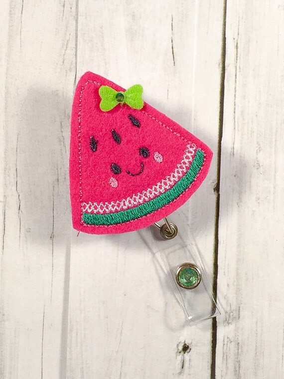 Cute Sun Watermelon Summer Felt Badge by PrettieCuteBoutique