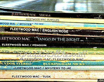 Fleetwood Mac Vinyl Album Photo. Vintage color or black and white
