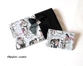 checkbook and matching card holders - retro Paris 1920 checkbook and matching card holders - retro Paris 1920