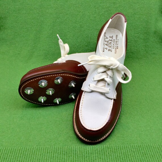 1950s Golf Shoes Women's Vintage Lazy Bones Cleated by WEVco